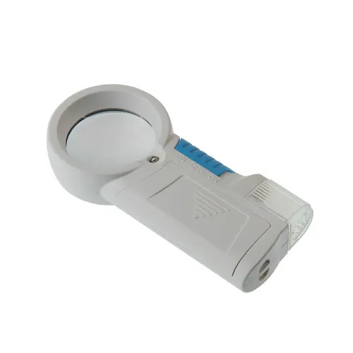 Лупа на ручке Veber 8х, 44 мм, с подсветкой и фонариком (7010) изображение