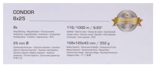 Бинокль Bresser Condor UR 8x25 фото