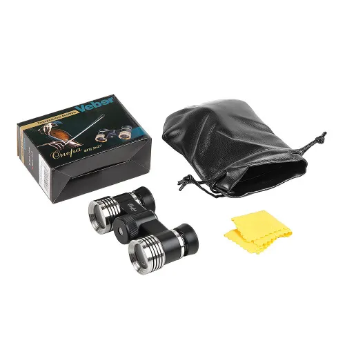 Бинокль театральный Veber Opera БГЦ 3x27, черно-серебристый изображение