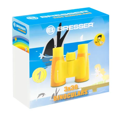 Бинокль детский Bresser Junior 3x30, синий изображение