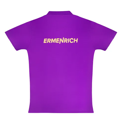Фирменная футболка-поло Ermenrich, фиолетовая, размер XL изображение