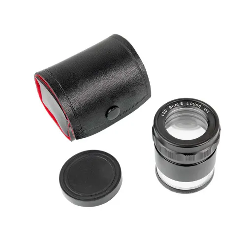 Лупа измерительная Veber 10х, 28 мм, с подсветкой (7175) фото