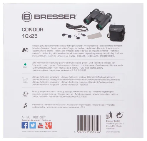Бинокль Bresser Condor UR 10x25 изображение