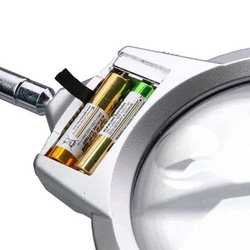 Лупа настольная 2,25/5х, 107/25 мм, с подсветкой (4B-6) фото