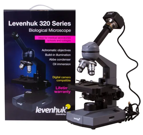 Микроскоп цифровой Levenhuk D320L PLUS, 3,1 Мпикс, монокулярный фотография