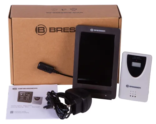 Метеостанция Bresser ClimaTemp WS с цветным дисплеем, в корпусе под дерево изображение