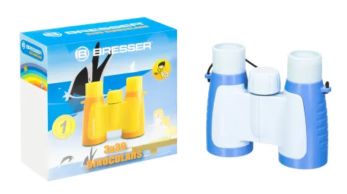 Бинокль детский Bresser Junior 3x30, синий фотография