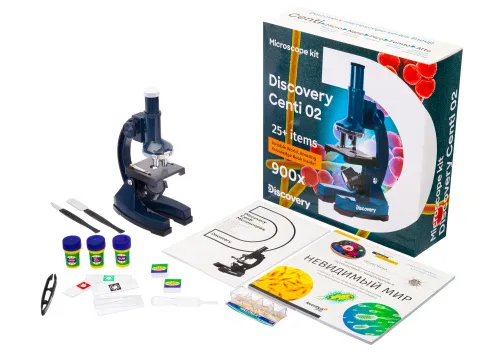 Микроскоп Levenhuk Discovery Centi 02 с книгой изображение