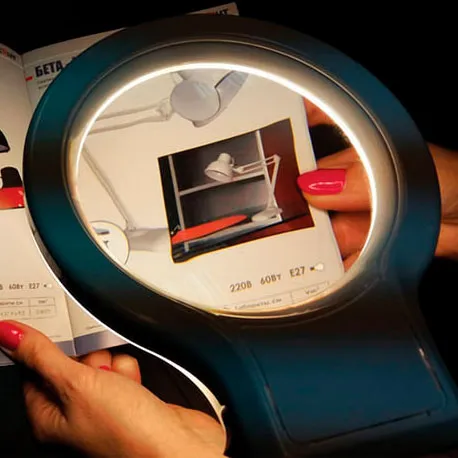 Лупа-лампа настольная «Леда С20 Про» 4,5/9x, 127 мм, на струбцине, с подсветкой (20 LED) фотография