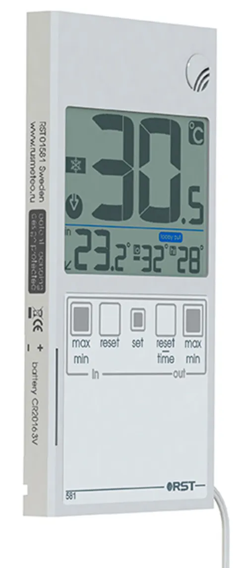 Термометр цифровой RST 01581, оконный, ультратонкий фотография