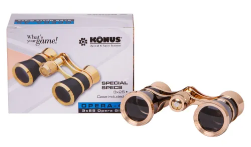 Театральный бинокль Konus 3x25 Black фото