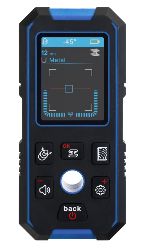 Детектор скрытой проводки Ermenrich Ping SM70, синий фото