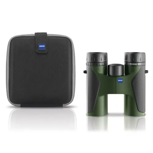 Бинокль Carl Zeiss TERRA ED 10x32, черно-зеленый фотография