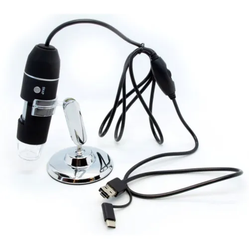 USB-микроскоп цифровой CS02 50–1000x 2 Мпикс изображение