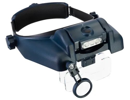 Лупа налобная с аккумулятором Levenhuk Discovery Crafts DHR 20 фото