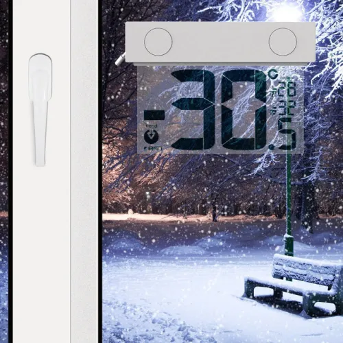 Термометр цифровой RST 01377 с солнечной батареей, оконный фотография