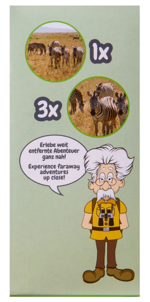 Бинокль детский Bresser Junior 3x30, зеленый картинка