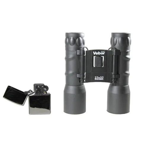 Бинокль Veber Sport БН 22x32, черный изображение