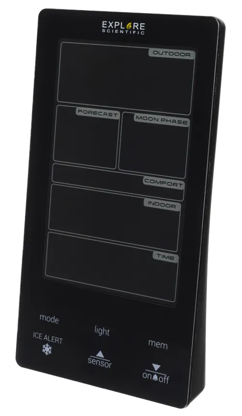 Метеостанция Explore Scientific Classic с цветным дисплеем, черная картинка