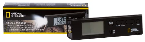 Часы Bresser World Time с термометром и фонариком изображение