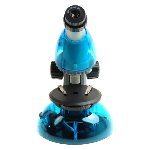 Микроскоп Микромед «Атом» 40–640x, лазурь фотография