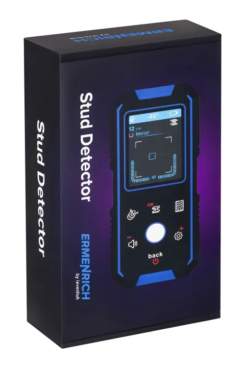 Детектор скрытой проводки Ermenrich Ping SM70, синий фото