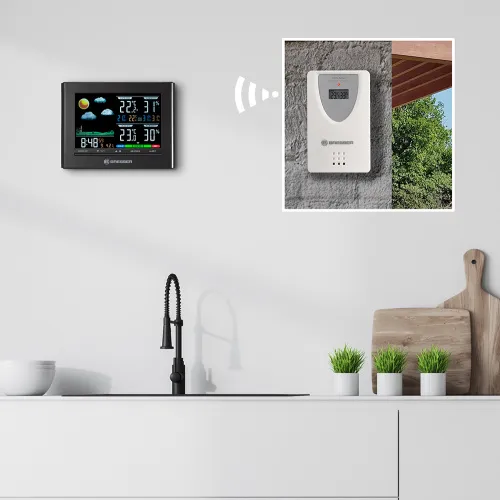 Метеостанция Bresser Neomeo с цветным дисплеем изображение