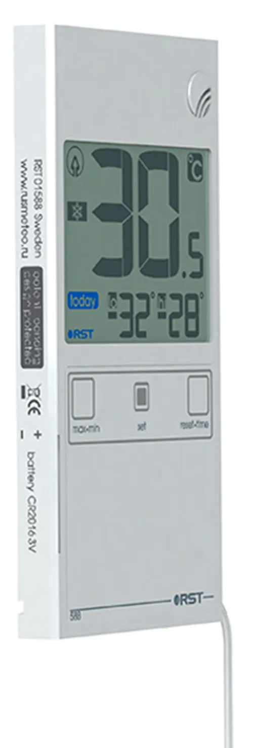 Термометр цифровой RST 01588, оконный, ультратонкий фотография