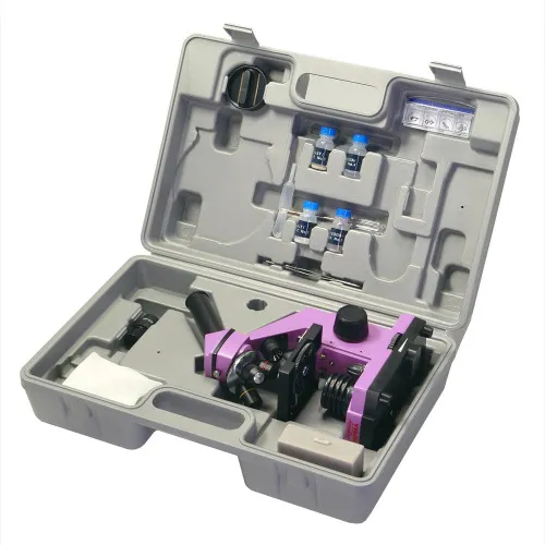 Микроскоп Микромед «Эврика» 40х–400х, аметист, в кейсе фотография