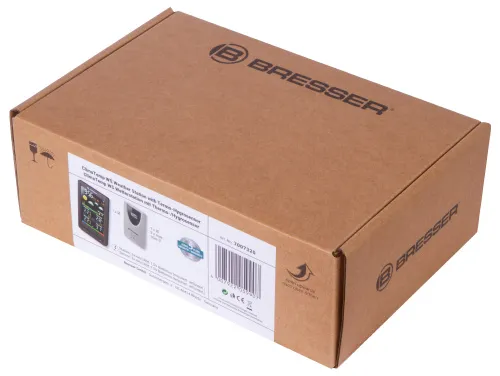 Метеостанция Bresser ClimaTemp WS с цветным дисплеем, в корпусе под дерево фотография