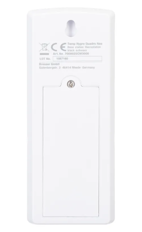 Метеостанция Bresser Temeo Hygro Quadro Prestige с тремя датчиками, серая фотография