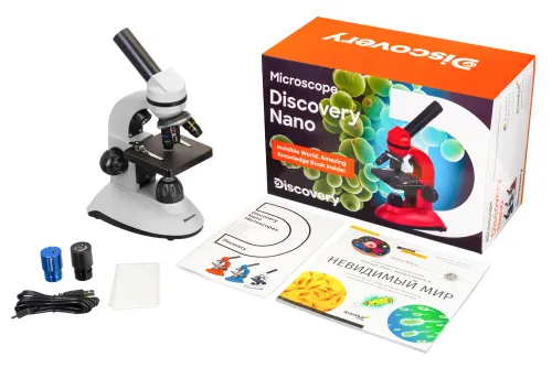 Микроскоп цифровой Levenhuk Discovery Nano Polar с книгой изображение