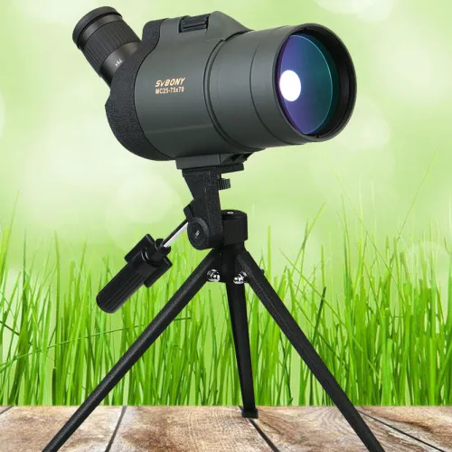 Зрительная труба SVBONY SV41 25–75x70 MAK WP со штативом изображение