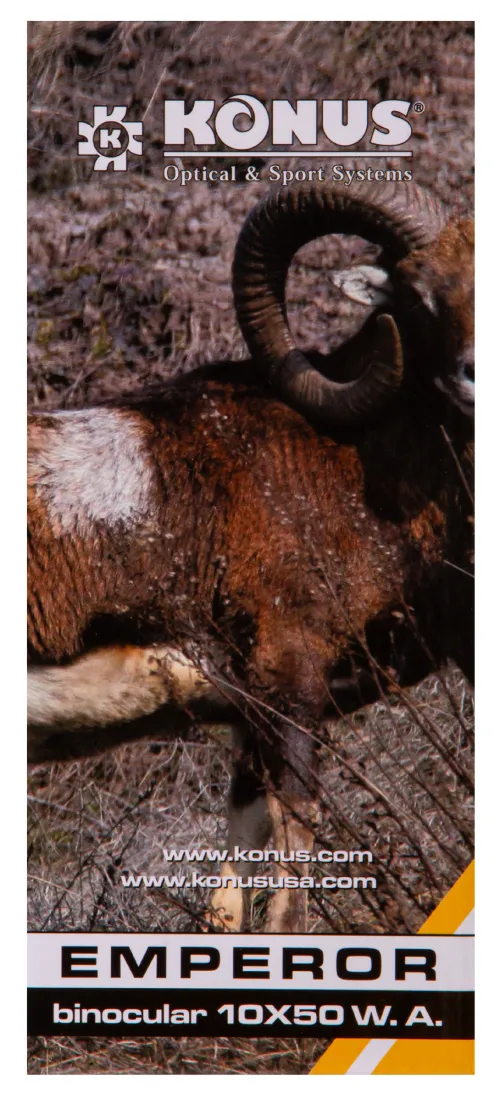 Бинокль Konus Emperor 10x50 WA Green фото