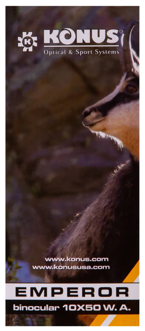 Бинокль Konus Emperor 10x50 WA Green картинка