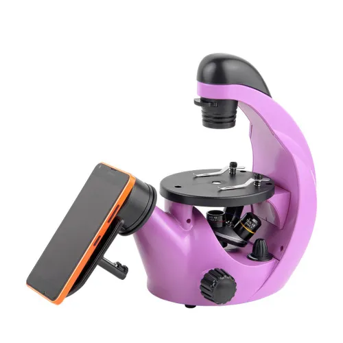 Микроскоп инвертированный Микромед «Эврика» 40–320х, аметист картинка