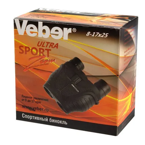 Бинокль Veber Ultra Sport БН 8–17x25, черный картинка