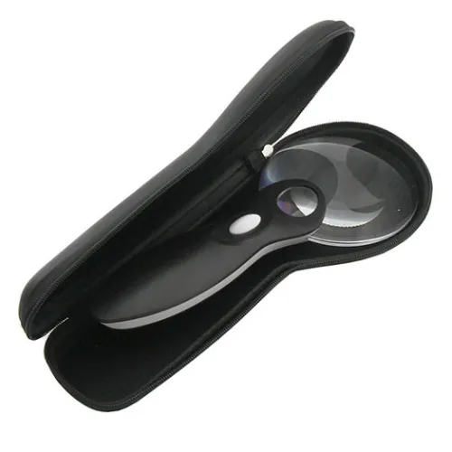 Лупа на ручке Veber 3/6х, 90 мм, с подсветкой (789-90) изображение