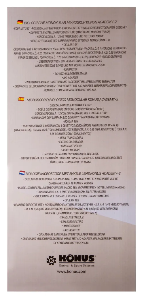 Микроскоп Konus Academy-2 1000x картинка
