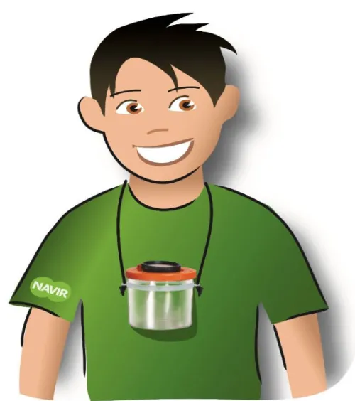 Банка для насекомых Navir с лупой 2x/4x и пинцетом фотография