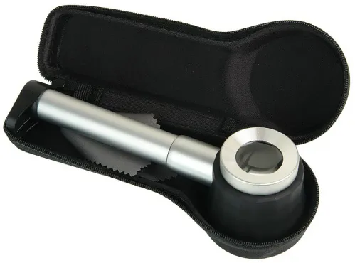 Лупа измерительная Veber 10х, 25 мм, с подсветкой (8011) изображение