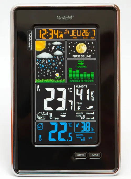 Метеостанция La Crosse WS6835 с цветным экраном фотография