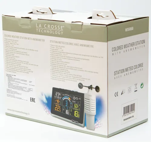 Метеостанция La Crosse WS6860-w с цветным экраном, белая изображение