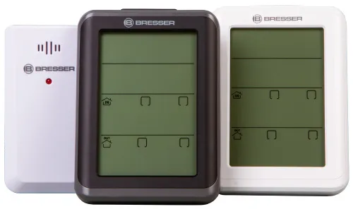 Гигрометр с часами Bresser MyClimate, белый фотография