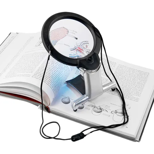 Лупа нашейная Veber 2/6х, 100/25 мм, с подсветкой (11B-1) фотография