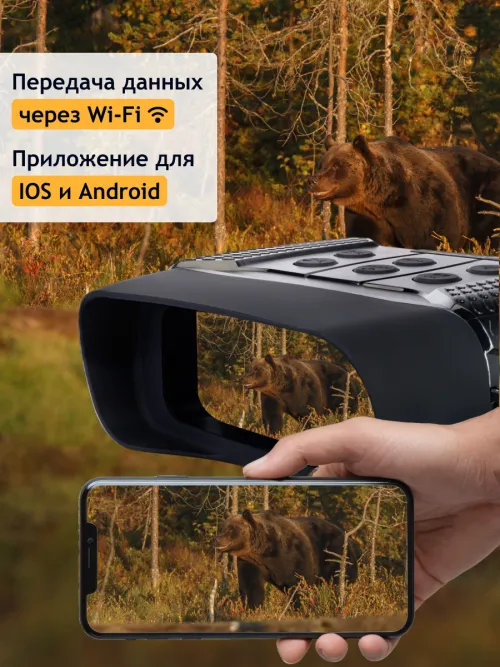 Бинокль цифровой ночного видения Levenhuk Halo 13X Wi-Fi фотография