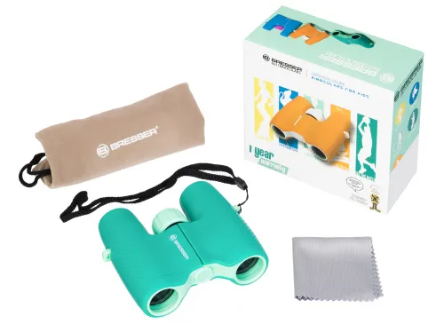 Бинокль детский Bresser Junior 6x21, зеленый фотография