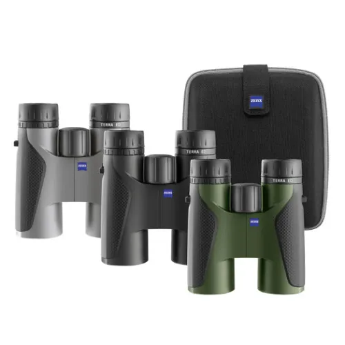 Бинокль Carl Zeiss TERRA ED 8x42, черно-зеленый фотография
