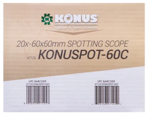 Зрительная труба Konus Konuspot-60C 20–60x60 фото