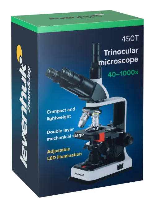 Микроскоп Levenhuk 450T, тринокулярный картинка